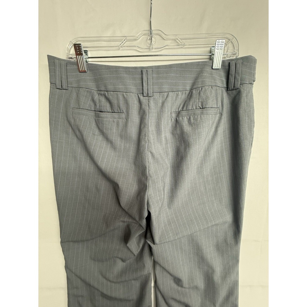 Banana Republic Jackson Fit Wool Pants 12P Gray Pinstripe Career 33x29 - Picture 6 of 16
